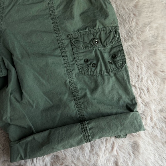 Vintage Y2K No Boundaries Low Rise Adjustable Cargo Shorts with Lace Up Waist - Picture 8 of 9